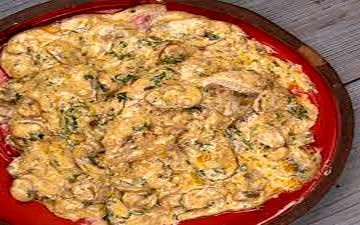 خوراک خوشمزه | خوراک مرغ و قارچ