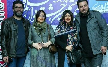 ژست و تیپ جالب برادران هنرمند و همسرانشان در جشنواره فجر