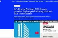 سخنرانی رئیس‌جمهور ایران با یاد شهدای دانش‌آموز آغاز شد