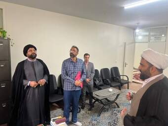 بازدید حجت الاسلام سید حسین مطهری از حوزه علمیه بانوان شهر قدس 