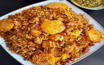 پلو لوبیا چیتی خوشمزه و ساده به روش فوری رو این طوری درست کن!