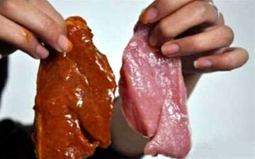 فروش مرغ رنگ شده به جای گوشت
