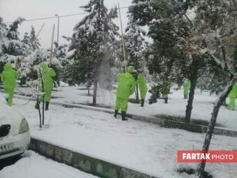 برف در تهران