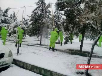برف در تهران