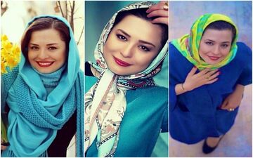 چهره خندان مهراوه شریفی‌نیا در کنار ناپدریش