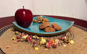 آموزش کوکی سیب و گردو  