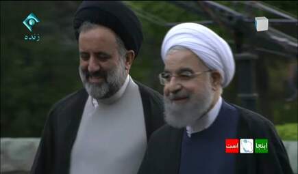 ورود روحانی به صدا و سیما + تصاویر