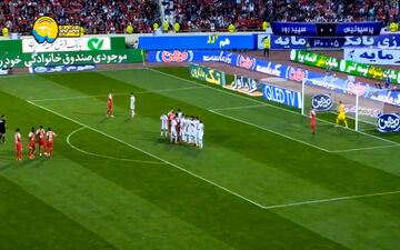 گل اول پرسپولیس به سپیدرود رشت + فیلم