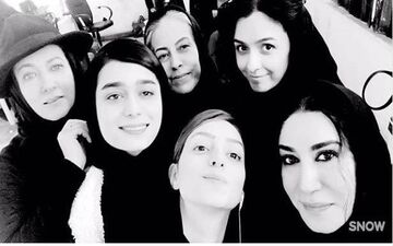 سلفی زنانه بازیگران در پشت صحنه مجموعه شهرزاد (عکس)