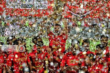 جشن اهدای جام قهرمانی سوپر جام به پرسپولیس