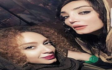 سلفی لیلا بوشهری به همراه دخترش (عکس)