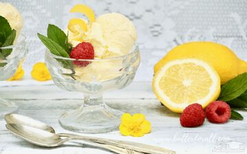 بستنی مرنگ لیمویی | یه دسر فوق العاده برای جشن ها و مهمانی ها