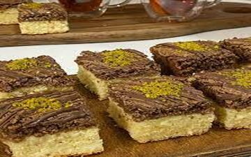 اسلایس کیک گردویی  | طرز تهیه شو کامل براتون گذاشتم!