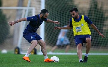  کلافگی شجاعیان از شرایط خاص؛ تمرین و تمرین(عکس)