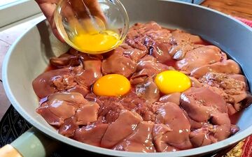 جگر مرغ و تخم مرغ، غذای خوشمزه و مجلسی برای مهمانی + ویدئو