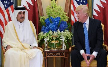  ترامپ 21 فروردین با امیر قطر دیدار می کند