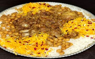 پلو گوشت عربی به روش مجلسی و فوق العاده خوشمزه رو این طوری درست کن!