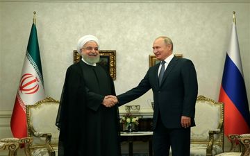 روسای جمهوری ایران و روسیه دیدار کردند