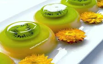 آموزش یک دسر جذاب | طرز تهیه ژله ویترینی با کیوی !